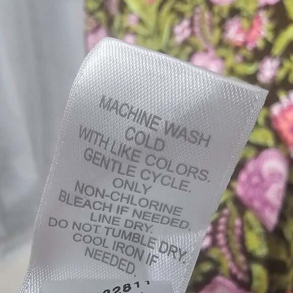 J. Jill Green Pink Maxi Dress Sleeveless Floral Bohemian Cottagecore Festival M - Picture 10 of 11